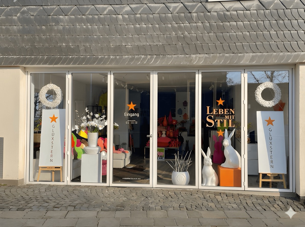 GLÜXSTERN Concept Store – Vorderansicht in Essen-Kettwig